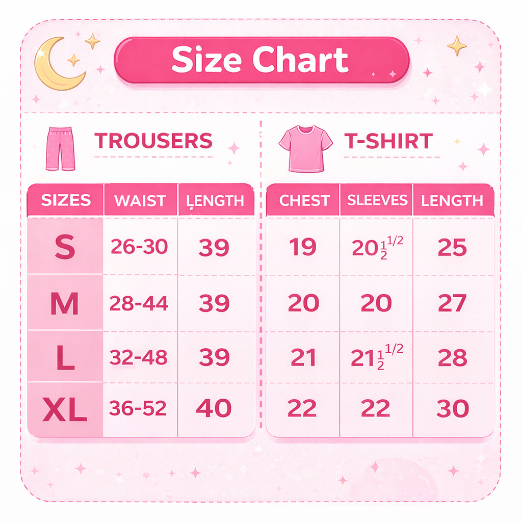 Sleepy Bear Shocking Pink Printed Night Suit for Girls – Full Sleeves Shirt & Pajama Cozy Sleepwear Set