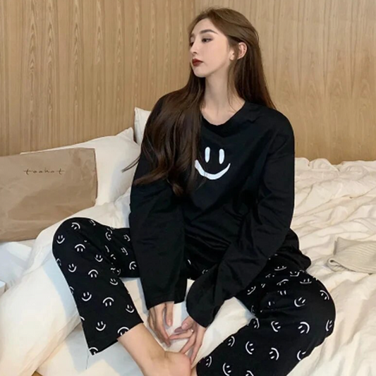 Black Smile Full Sleeves Night Suit (53)