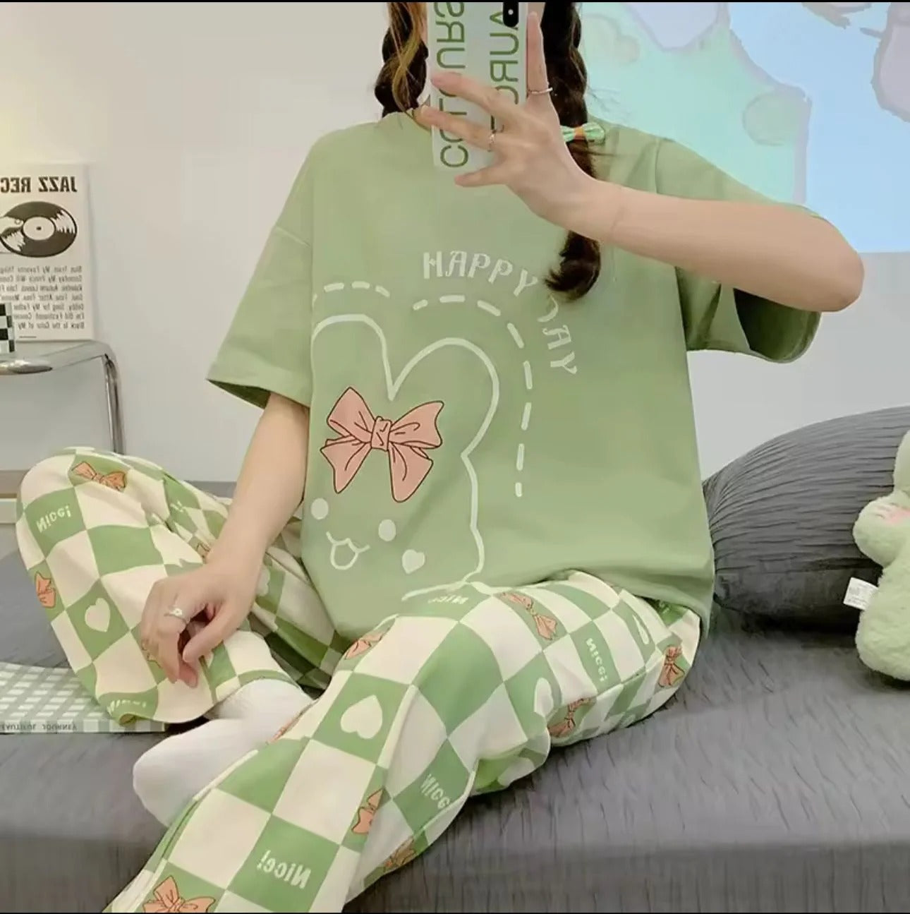 PRINTED NIGHT SUIT