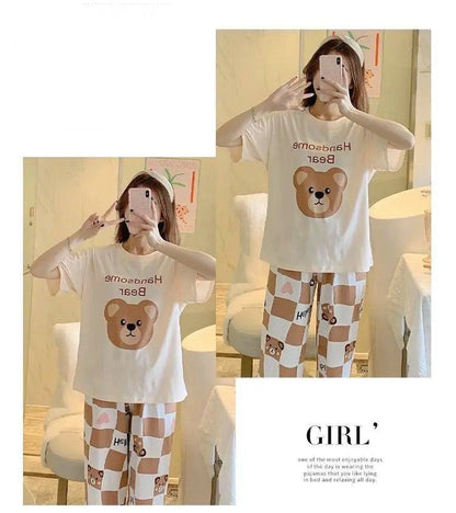 Handsome Bear Printed The Ultimate Dream Wear Sleep Suit (SP-02)