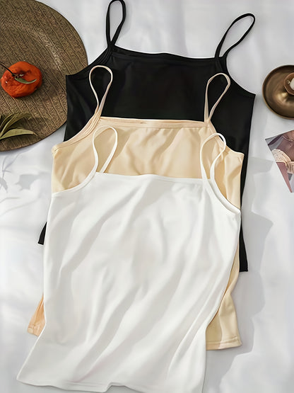 Pack Of 3 Soft Cotton Jersey Women Camisole