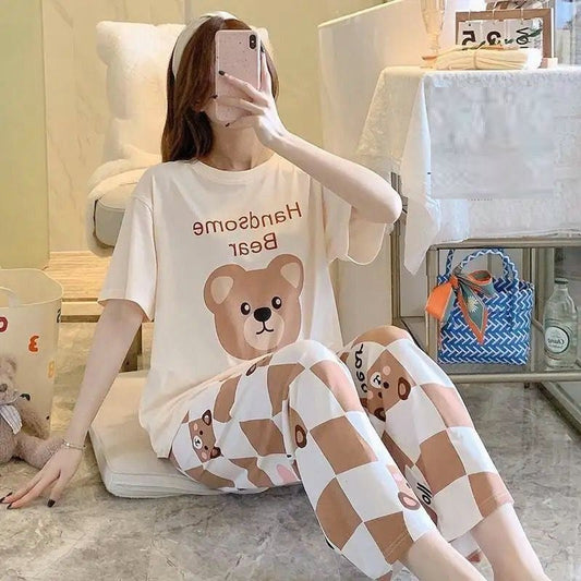 Handsome Bear Printed The Ultimate Dream Wear Sleep Suit (SP-02)