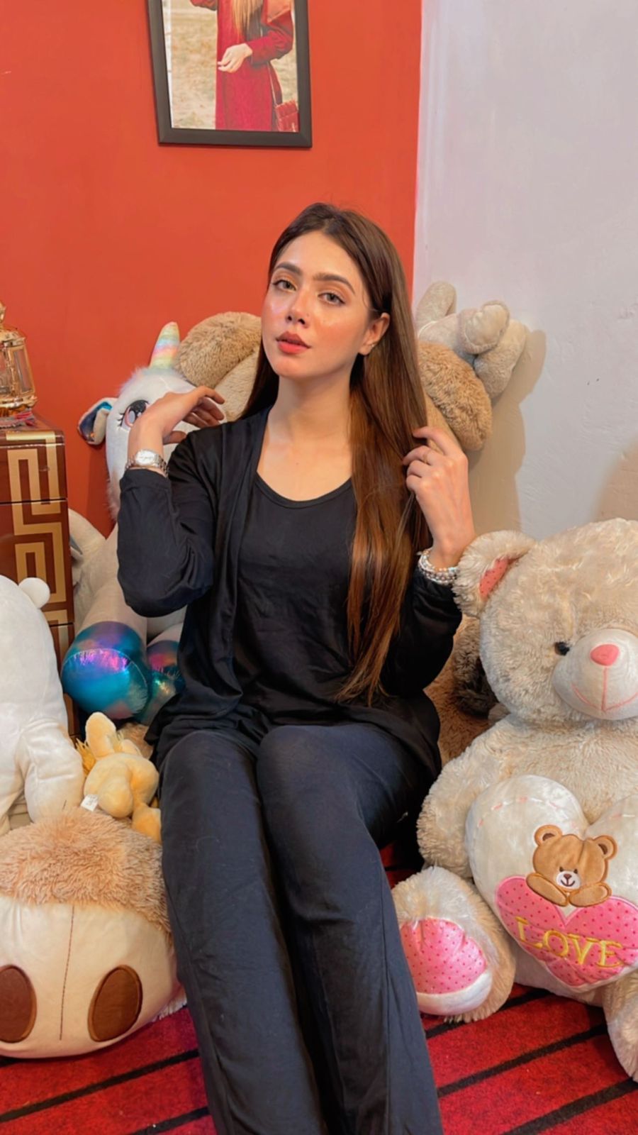 Black 3 Piece Night suit For Her – Soft Feel, Cute Vibe