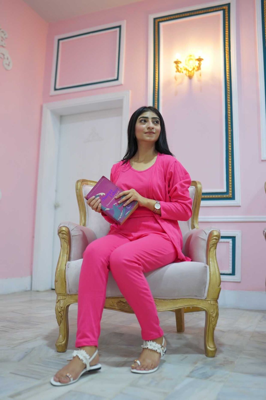 Shocking pink 3 Piece Night suit For Her – Soft Feel, Cute Vibe