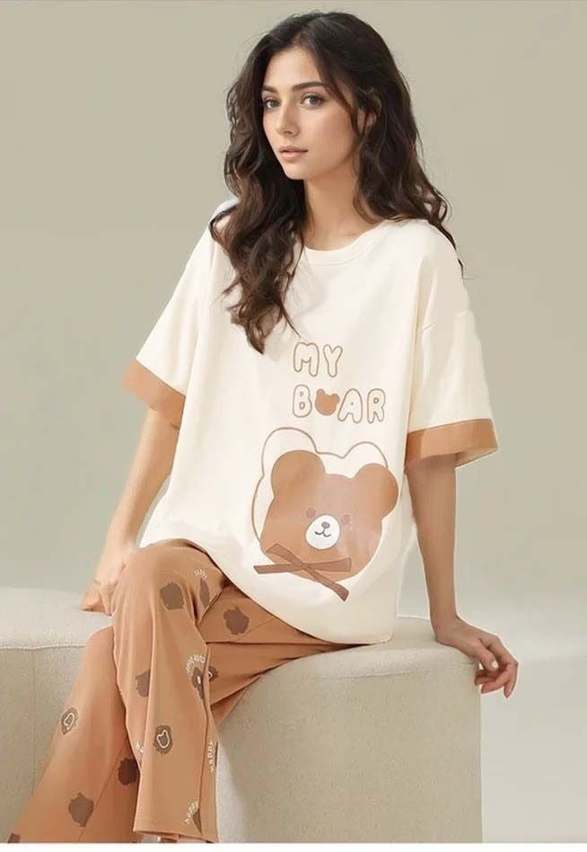 My Bear Printed Night Suit (SP-13)