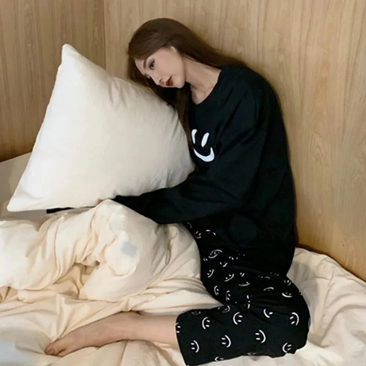 Black Smile Full Sleeves Night Suit (53)