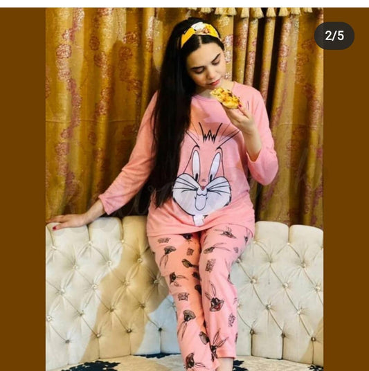 Pink Bugs Bunny Night Suit  (SP-55)